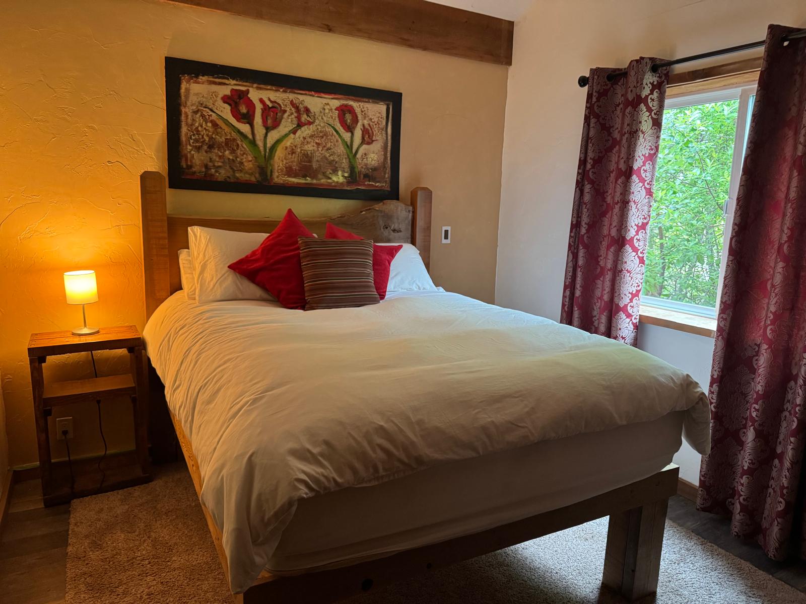 Private bedroom inside the Lofthouse