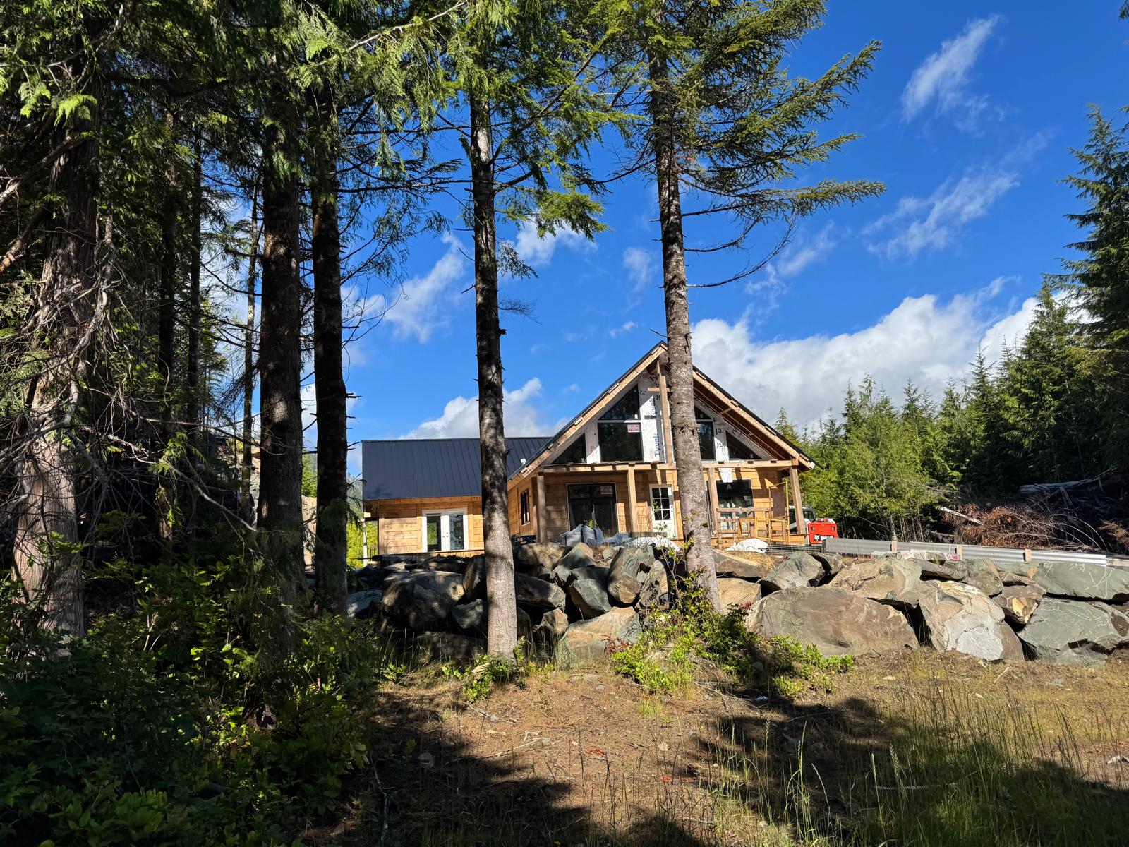 A new four-bedroom house under construction at Rugged Point
